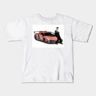 Red Exotic Sports Car Kids T-Shirt